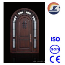 Special Design Exterior Meranti Solid Wooden Door